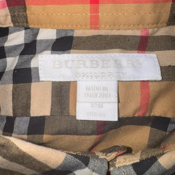 Burberry Check Cotton Shirt - Picture 3 of 3